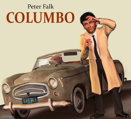 Cartoon: Columbo - Peter Falk (medium) by Cartoonfix tagged columbo,peter,falk