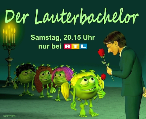 Cartoon: Der Lauterbacherlor (medium) by Cartoonfix tagged lauterbach,und,kein,ende,der,bachelor