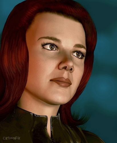 Cartoon: Diana Rigg - Emma Peel (medium) by Cartoonfix tagged diana,rigg,emma,peel,fernsehserie,mit,schirm,charme,und,melone,englischer,titel,the,avengers