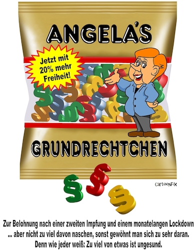 Cartoon: Grundrechtchen (medium) by Cartoonfix tagged grundrechte,für,geimpfte,corona,pandemie