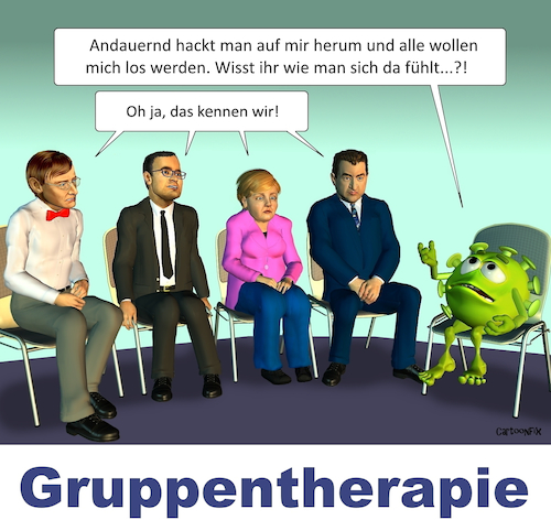 Cartoon: Gruppentherapie im Bundestag (medium) by Cartoonfix tagged gruppentherapie,im,bundestag,corona,maßnahmen,pandemie