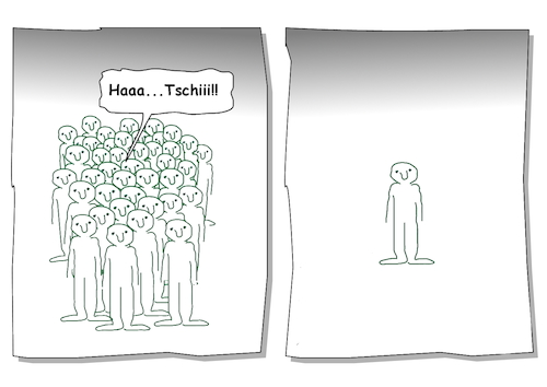 Cartoon: HerdenSensibilisierung (medium) by Cartoonfix tagged herdensensibilisierung,corona
