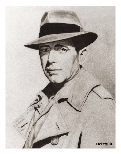 Cartoon: Humphrey Bogart (medium) by Cartoonfix tagged humphrey,bogart