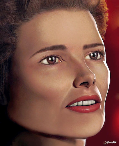 Cartoon: Katharine Hepburn (medium) by Cartoonfix tagged katharine,hepburn
