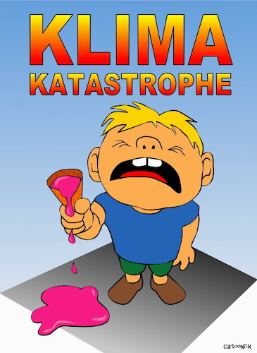 Cartoon: Klima Katastrophe (medium) by Cartoonfix tagged klima,katastrophe