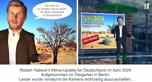 Cartoon: Klima Update (medium) by Cartoonfix tagged habeck,klima,update,klimawandel