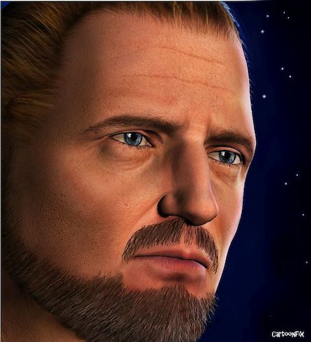 Cartoon: Liam Neeson - Qui-Gon Jinn (medium) by Cartoonfix tagged liam,neeson,qui,gon,jinn,star,wars,episode