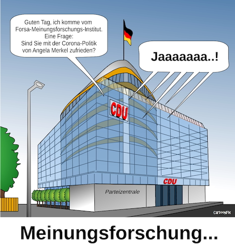 Cartoon: Meinungsforschung (medium) by Cartoonfix tagged meinungsforschung