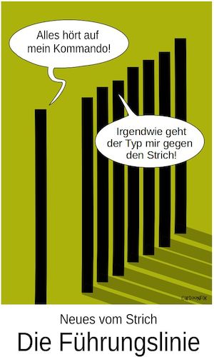 Cartoon: Neues vom Strich_Führungslinie (medium) by Cartoonfix tagged neues,vom,strich,die,führungslinie