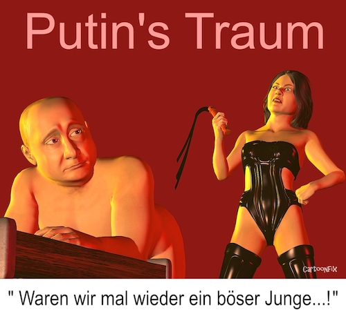 Cartoon: Putins Traum (medium) by Cartoonfix tagged putin,traum,baerbock