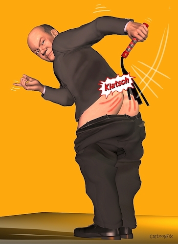 Cartoon: Russland Sanktionen (medium) by Cartoonfix tagged scholz,deutschland,russland,sanktionen,ukraine,krieg