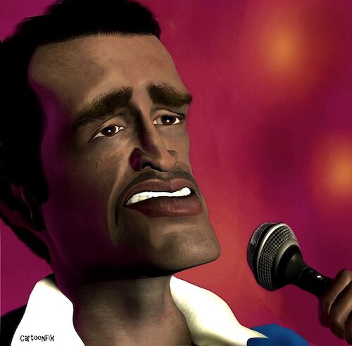Cartoon: Sammy Davis Jr (medium) by Cartoonfix tagged sammy,davis,jr,caricature,illustration,portrait