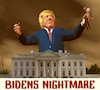 Cartoon: Bidens Nightmare (small) by Cartoonfix tagged biden,trump,wahlen,2024,king,kong,poster,1933