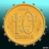 Cartoon: Die neue schwedische Währung (small) by Cartoonfix tagged corona,virus,schweden,geldwährung,kronen