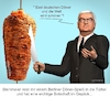 Cartoon: Döner Botschaft (small) by Cartoonfix tagged steinmeier,türkei,besuch,dönerspiess,als,geschenk