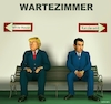 Cartoon: Im Wartezimmer (small) by Cartoonfix tagged wartezimmer,söder,trump,weißes,haus,kanzleramt