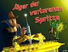 Cartoon: Jäger der verlorenen Spritze (small) by Cartoonfix tagged impfstoff,beschaffung,corona,pandemie,impfung