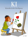 Cartoon: Künstlerische Intelligenz (small) by Cartoonfix tagged künstlerische,intelligenz,ki,künstlische,wortspiel