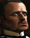 Cartoon: Marlon Brando - Der Pate (small) by Cartoonfix tagged marlon,brando,don,corleone,der,pate