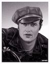 Cartoon: Marlon Brando (small) by Cartoonfix tagged marlon,brando,the,wild,one,hollywood,movie