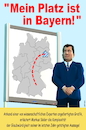 Cartoon: Mein Platz ist in Bayern... (small) by Cartoonfix tagged söder,aussage,2020,zur,kanzlerkandidatur,2021