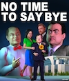 Cartoon: No Time To Say Bye... (small) by Cartoonfix tagged bundeskanzler,wahl,2021,laschet,scholz,baerbock,söder,cdu,fdf,grüne,sondierungsgespräche,no,time,to,die,james,bond