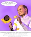 Cartoon: Olaf in love (small) by Cartoonfix tagged olaf,scholz,annalena,baerbock,letztes,triell,vor,der,wahl,2021