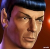 Cartoon: Spock - Leonard Nimoy (small) by Cartoonfix tagged leonard,nimoy,spock,star,trek