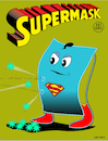 Cartoon: SUPERMASK (small) by Cartoonfix tagged maskenpflicht,rki,corona,pandemie,maßnahmen