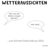 Cartoon: Wetteraussichten (small) by Cartoonfix tagged wetteraussichten,schnee,chaos,februar,2021