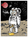 Cartoon: Alivio (small) by Wadalupe tagged astronauta espacio luna planetas galaxia astronomia