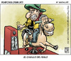 Cartoon: ser malo sale caro (small) by Wadalupe tagged oeste,western,malo,jinete,cowboy,dinero,monedas