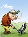 Cartoon: un chute de golf (small) by Wadalupe tagged golf,deporte,futbol,green,pat,partido,hoyos,handicap