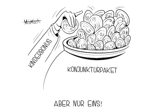 Cartoon: Aber nur eins! (medium) by Mirco Tomicek tagged corona,kinderbonus,kinder,bonus,covid19,konjunktur,konjunkturpaket,paket,geld,euro,kind,karikatur,cartoon,mirco,tomicek,corona,kinderbonus,kinder,bonus,covid19,konjunktur,konjunkturpaket,paket,geld,euro,kind,karikatur,cartoon,mirco,tomicek