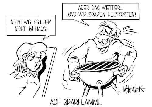 Auf Sparflamme