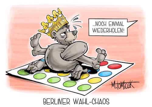 Cartoon: Berliner Wahl-Chaos (medium) by Mirco Tomicek tagged berlin,bundestagswahl,2021,wahl,wahlen,wiederholung,wahlwiederholung,pannen,bundesverfassungsgericht,bverfg,urteil,cartoon,karikatur,pressekarikatur,mirco,tomicek,berlin,bundestagswahl,2021,wahl,wahlen,wiederholung,wahlwiederholung,pannen,bundesverfassungsgericht,bverfg,urteil,cartoon,karikatur,pressekarikatur,mirco,tomicek