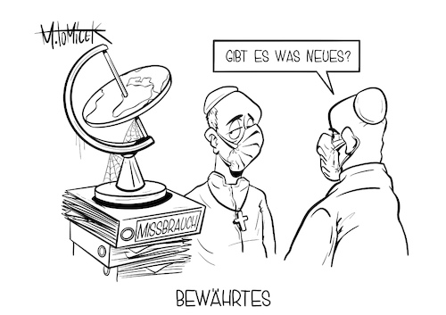 Cartoon: Bewährtes (medium) by Mirco Tomicek tagged kölner,kardinal,bischof,bischofs,bischöfe,woelki,auftrag,gutachten,sexuellem,missbrauch,verschluss,katholische,kirche,kritik,frühjahrskonferenz,bischofskonferenz,religion,kirchen,glauben,austritt,cartoon,karikatur,pressekarikatur,mirco,tomicek,kölner,kardinal,bischof,bischofs,bischöfe,woelki,auftrag,gutachten,sexuellem,missbrauch,verschluss,katholische,kirche,kritik,frühjahrskonferenz,bischofskonferenz,religion,kirchen,glauben,austritt,cartoon,karikatur,pressekarikatur,mirco,tomicek