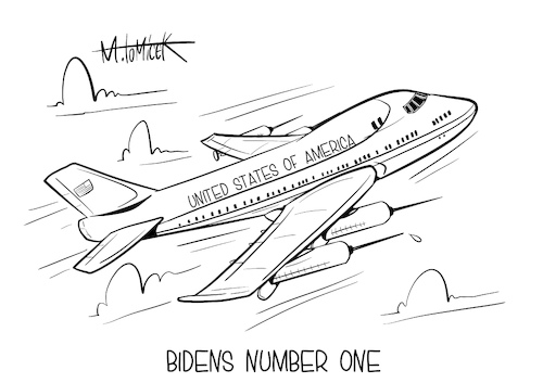 Cartoon: Bidens Number One (medium) by Mirco Tomicek tagged usa,us,amerika,präsident,president,joe,biden,impfgruppe,impfung,impfstoff,geimpft,impfungen,erwachsene,impfversprechen,impfstrategie,impfplan,mai,konjunkturpaket,konjunktur,paket,corona,hilfe,hilfspaket,covid19,virus,pandemie,lockdown,air,force,one,cartoon,karikatur,pressekarikatur,mirco,tomicek,usa,us,amerika,präsident,president,joe,biden,impfgruppe,impfung,impfstoff,geimpft,impfungen,erwachsene,impfversprechen,impfstrategie,impfplan,mai,konjunkturpaket,konjunktur,paket,corona,hilfe,hilfspaket,covid19,virus,pandemie,lockdown,air,force,one,cartoon,karikatur,pressekarikatur,mirco,tomicek