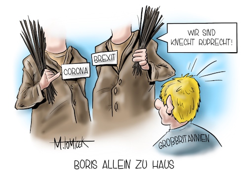 Cartoon: Boris allein zu Haus (medium) by Mirco Tomicek tagged boris,johnson,gesundheitsdienst,gesundheit,nhs,brexit,aufschub,aufschieben,corona,mutation,mutiert,covid19,virus,viren,lockdown,shutdown,quarantäne,großbritannien,great,britain,gb,london,england,knecht,ruprecht,weihnachtsmann,weihnachten,kevin,allein,zu,haus,heiligabend,mirco,tomicek,cartoon,karikatur,pressekarikatur,boris,johnson,gesundheitsdienst,gesundheit,nhs,brexit,aufschub,aufschieben,corona,mutation,mutiert,covid19,virus,viren,lockdown,shutdown,quarantäne,großbritannien,great,britain,gb,london,england,knecht,ruprecht,weihnachtsmann,weihnachten,kevin,allein,zu,haus,heiligabend,mirco,tomicek,cartoon,karikatur,pressekarikatur