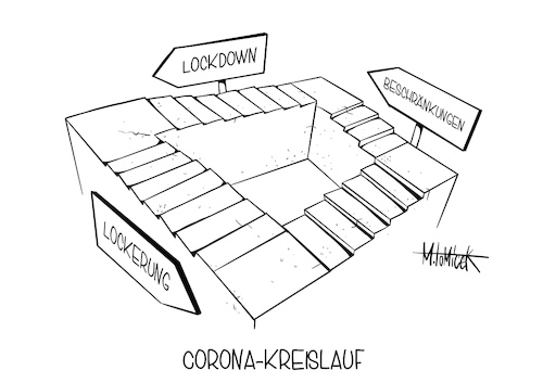 Cartoon: Corona-Kreislauf (medium) by Mirco Tomicek tagged corona,verschärfungen,regeln,regelungen,covid19,coronaregeln,lockdown,beschränkungen,lockerung,lockerungen,ausgangssperre,sperre,wirtschaft,gastronomen,kreislauf,rekordwert,fallzahlen,infektionen,virus,viren,gesundheit,gesetzte,angela,merke,bund,deutschland,bundesländer,beherbergungsgesetz,beherbergung,cartoon,comic,pressekarikatur,karikatur,mirco,tomicek,corona,verschärfungen,regeln,regelungen,covid19,coronaregeln,lockdown,beschränkungen,lockerung,lockerungen,ausgangssperre,sperre,wirtschaft,gastronomen,kreislauf,rekordwert,fallzahlen,infektionen,virus,viren,gesundheit,gesetzte,angela,merke,bund,deutschland,bundesländer,beherbergungsgesetz,beherbergung,cartoon,comic,pressekarikatur,karikatur,mirco,tomicek