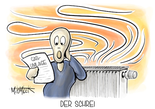 Cartoon: Der Schrei (medium) by Mirco Tomicek tagged gasumlage,gas,umlage,kilowatt,kilowattstunde,heizung,heizen,gasheizung,steuern,mehrkosten,herbst,geheizt,russland,gaspipeline,nord,stream,gashahn,sparen,cartoon,karikatur,pressekarikatur,mirco,tomicek,gasumlage,gas,umlage,kilowatt,kilowattstunde,heizung,heizen,gasheizung,steuern,mehrkosten,herbst,geheizt,russland,gaspipeline,nord,stream,gashahn,sparen,cartoon,karikatur,pressekarikatur,mirco,tomicek