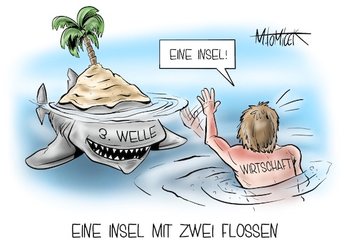 Eine Insel mit Zwei Flossen