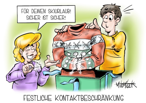 Cartoon: Festliche Kontaktbeschränkungen (medium) by Mirco Tomicek tagged corona,gipfel,strengere,maßnahmen,omikron,lockdown,kontakt,kontaktbeschränkungen,kontaktbeschränkung,beschränkung,virus,pandemie,ausbreitung,infektion,inzidenz,mutation,weihnachten,weihnachtsgeschenk,bescherung,weihnachtszeit,skiurlaub,urlaub,weihnachtsferien,ferien,weihnachtsurlaub,winterurlaub,cartoon,karikatur,pressekarikatur,mirco,tomicek,corona,gipfel,strengere,maßnahmen,omikron,lockdown,kontakt,kontaktbeschränkungen,kontaktbeschränkung,beschränkung,virus,pandemie,ausbreitung,infektion,inzidenz,mutation,weihnachten,weihnachtsgeschenk,bescherung,weihnachtszeit,skiurlaub,urlaub,weihnachtsferien,ferien,weihnachtsurlaub,winterurlaub,cartoon,karikatur,pressekarikatur,mirco,tomicek