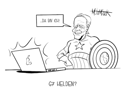 Cartoon: G7 Helden? (medium) by Mirco Tomicek tagged joe,biden,angela,merkel,sicherheit,sicherheitskonferenz,konferenz,g7,gipfel,auftritt,corona,hilfe,hilfen,covid19,pandemie,kampf,milliarden,zusage,milliardenzusage,virus,viren,captain,america,usa,videokonferenz,video,chat,homeoffice,präsident,president,cartoon,karikatur,pressekarikatur,mirco,tomicek,joe,biden,angela,merkel,sicherheit,sicherheitskonferenz,konferenz,g7,gipfel,auftritt,corona,hilfe,hilfen,covid19,pandemie,kampf,milliarden,zusage,milliardenzusage,virus,viren,captain,america,usa,videokonferenz,video,chat,homeoffice,präsident,president,cartoon,karikatur,pressekarikatur,mirco,tomicek