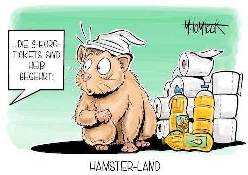 Cartoon: Hamster-Land (medium) by Mirco Tomicek tagged vorverkauf,verkauf,ansturm,neun,euro,ticket,tickets,bus,bahn,zug,verkehr,bahnverkehr,zugverkehr,nahverkehr,öpnv,züge,verkaufsstart,fahrausweis,monatsticket,hamstern,hamster,sonnenblumen,toilettenpapier,klopapier,cartoon,karikatur,pressekarikatur,mirco,tomicek,vorverkauf,verkauf,ansturm,neun,euro,ticket,tickets,bus,bahn,zug,verkehr,bahnverkehr,zugverkehr,nahverkehr,öpnv,züge,verkaufsstart,fahrausweis,monatsticket,hamstern,hamster,sonnenblumen,toilettenpapier,klopapier,cartoon,karikatur,pressekarikatur,mirco,tomicek