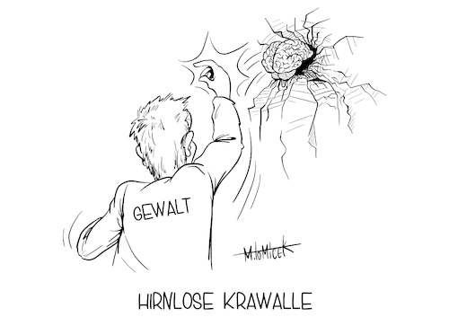 Hirnlose Krawalle