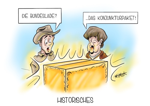 Cartoon: Historisches (medium) by Mirco Tomicek tagged konjunkturpaket,konjunktur,hilfe,gorko,große,koalition,bundestag,deutschland,merkel,mwst,mehrwertsteuer,kindergeld,karikatur,tomicek,cartoon,soforthilfe,unternehmen,corona,covid19,konjunkturpaket,konjunktur,hilfe,gorko,große,koalition,bundestag,deutschland,merkel,mwst,mehrwertsteuer,kindergeld,karikatur,tomicek,cartoon,soforthilfe,unternehmen,corona,covid19