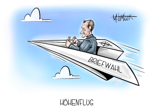 Cartoon: Höhenflug (medium) by Mirco Tomicek tagged cdu,briefwahl,briefwahlergebnis,ergebnis,chef,vorsitz,vorsitzender,friedrich,merz,wahl,wahlen,gewählt,parteichef,partei,cartoon,karikatur,pressekarikatur,mirco,tomicek,cdu,briefwahl,briefwahlergebnis,ergebnis,chef,vorsitz,vorsitzender,friedrich,merz,wahl,wahlen,gewählt,parteichef,partei,cartoon,karikatur,pressekarikatur,mirco,tomicek