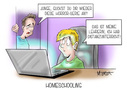 Cartoon: Homeschooling (medium) by Mirco Tomicek tagged lockdown,shutdown,lock,down,corona,covid19,pandemie,virus,maßnahmen,maßnahme,kontaktbeschränkung,beschränkungen,kontakte,distanz,distanzunterricht,präsenzunterricht,präsenz,unterricht,schule,schulen,lehrer,lehramt,schüler,schülerinnen,pc,digital,online,web,lernen,schulstoff,schulisch,computer,tablet,home,homeschooling,schooling,cartoon,karikatur,pressekarikatur,mirco,tomicek,lockdown,shutdown,lock,down,corona,covid19,pandemie,virus,maßnahmen,maßnahme,kontaktbeschränkung,beschränkungen,kontakte,distanz,distanzunterricht,präsenzunterricht,präsenz,unterricht,schule,schulen,lehrer,lehramt,schüler,schülerinnen,pc,digital,online,web,lernen,schulstoff,schulisch,computer,tablet,home,homeschooling,schooling,cartoon,karikatur,pressekarikatur,mirco,tomicek