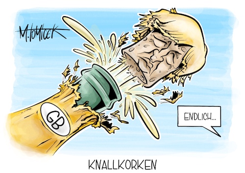 Cartoon: Knallkorken (medium) by Mirco Tomicek tagged boris,johnson,britischer,premierminister,premier,parteichef,partei,chef,rücktritt,zurückgetreten,großbritannien,gb,england,party,partygate,skandal,skandale,britannien,cartoon,karikatur,pressekarikatur,mirco,tomicek,boris,johnson,britischer,premierminister,premier,parteichef,partei,chef,rücktritt,zurückgetreten,großbritannien,gb,england,party,partygate,skandal,skandale,britannien,cartoon,karikatur,pressekarikatur,mirco,tomicek